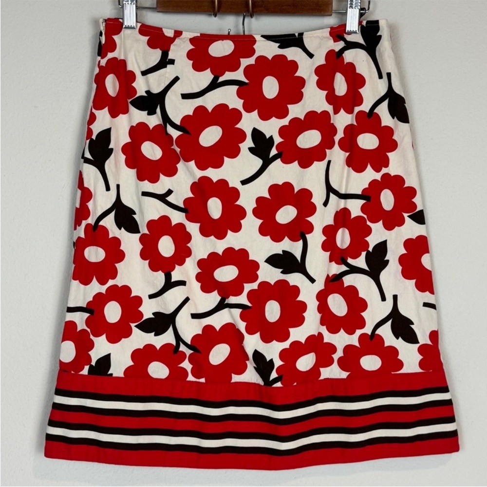 Boden Floral A-Line Midi Skirt 12